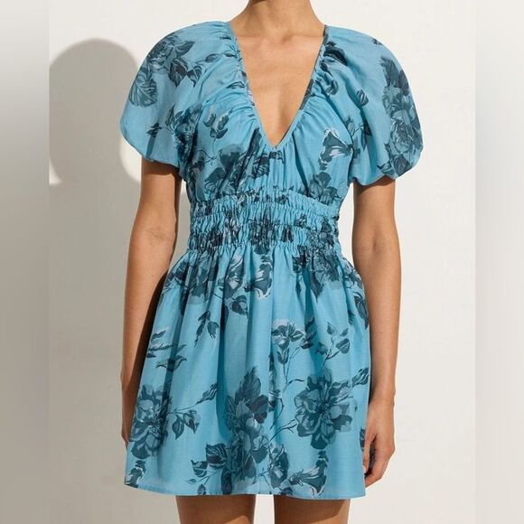 Faithfull the Brand Salone Mini Dress Cierra Floral - Picture 3 of 9